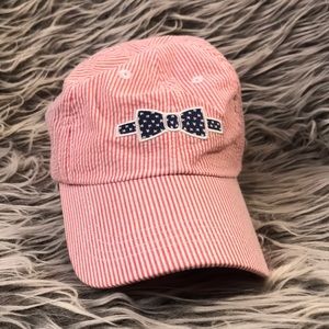 J.R. Crider’s striped seersucker cap